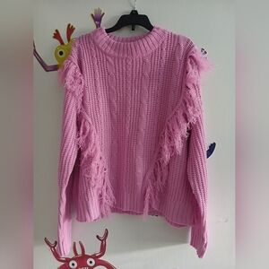 Pink grunge sweater
